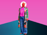Outfit with Long Coat and Wide Leg Pant. 3D model. ProVisual. 