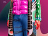 Outfit with Long Coat and Wide Leg Pant. 3D model. ProVisual. 