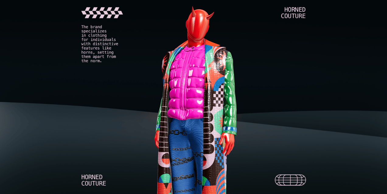 Outfit with Long Coat and Wide Leg Pant. 3D model. ProVisual. 