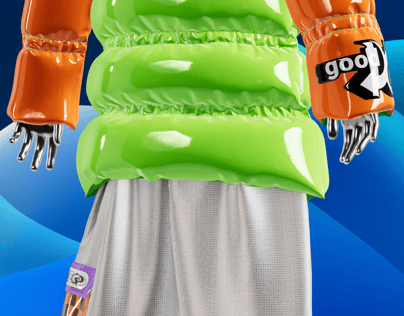 Puffer Jacket Mockup and 3D model. Edit online free. ProVisual. 