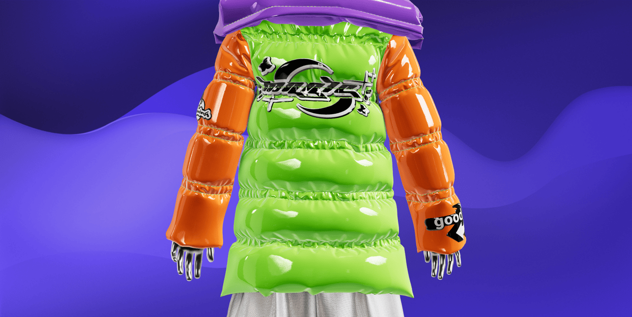 Puffer Jacket Mockup and 3D model. Edit online free. ProVisual. 