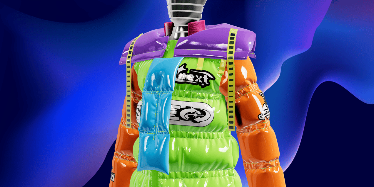 Puffer Jacket Mockup and 3D model. Edit online free. ProVisual. 