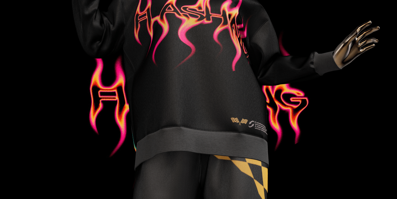 Casual Outfit with Tracksuit and Crown 3D mockup. ProVisual.