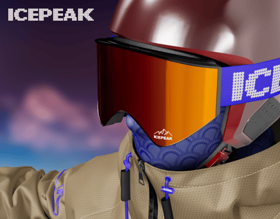 ProVisual —  Skier with Skis 3D mockup and 3D model - see every detail and customize online