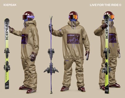 ProVisual — Skier with Skis 3D mockup