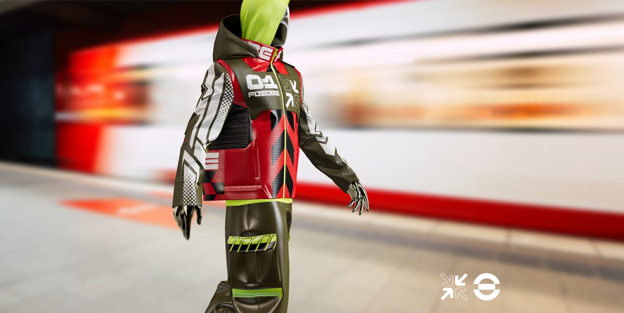 Urban Outfit with Coat and Cargo Pant. 3D mockup. ProVisual.