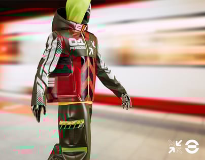Urban Outfit with Coat and Cargo Pant. 3D mockup. ProVisual.