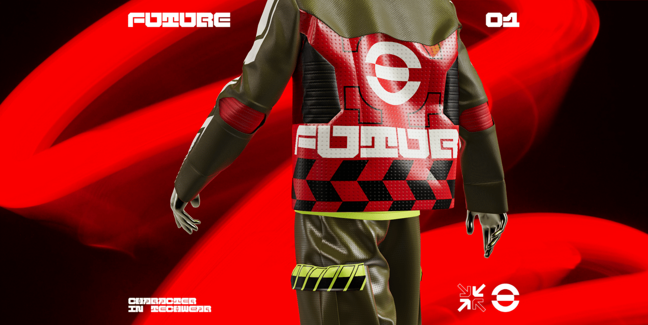 Urban Outfit with Coat and Cargo Pant. 3D mockup. ProVisual.
