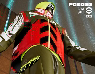 Urban Outfit with Coat and Cargo Pant. 3D mockup. ProVisual.
