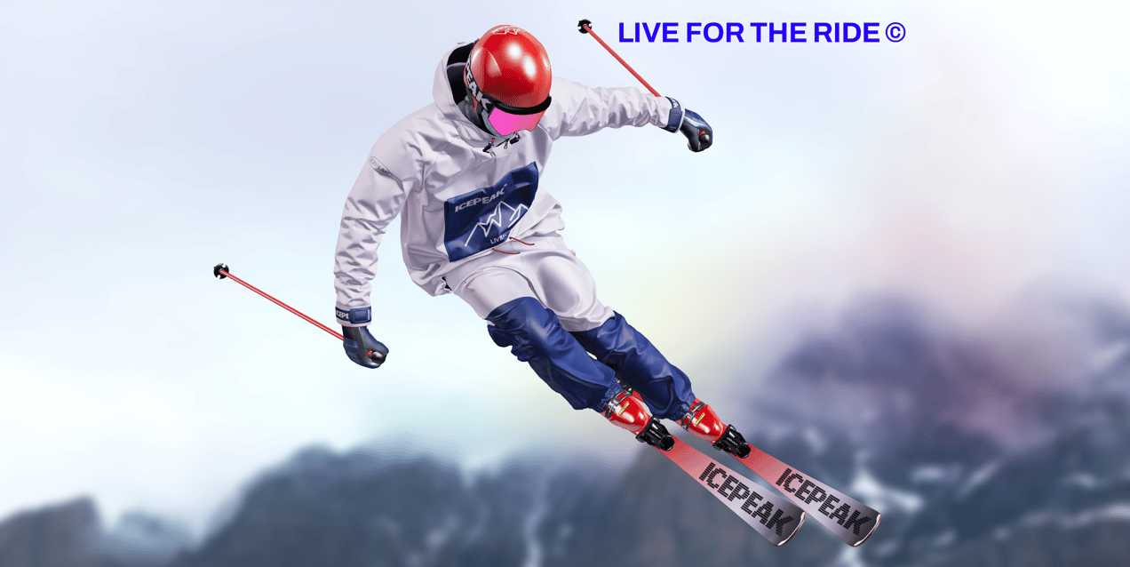 ProVisual — Skier in Action 3D mockup