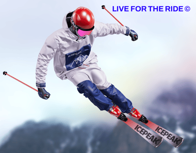 ProVisual — Skier in Action 3D mockup