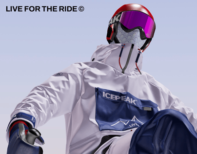 ProVisual — Skier in Action 3D mockup and 3D model - create your perfect project online