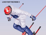 ProVisual — Skier in Action 3D mockup and 3D model - create your perfect project online