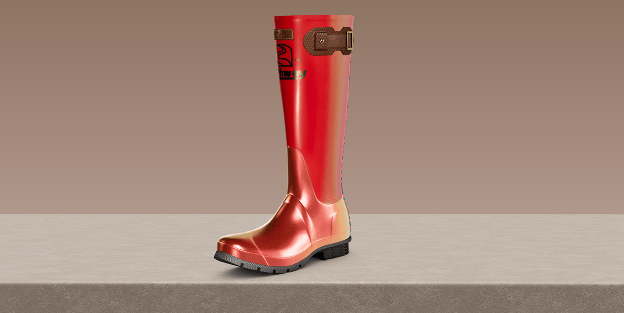 ProVisual —  Rain Boot 3D mockup and 3D model -  visualize online now