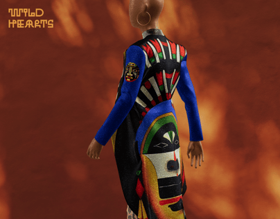 Outfit with Dresscoat and Jewellery, 3D model. ProVisual.