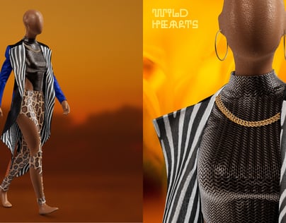 Outfit with Dresscoat and Jewellery, 3D model. ProVisual.