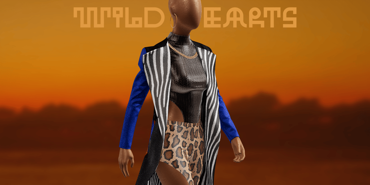 ProVisual — Party Outfit with Dresscoat and Jewellery 3D mockup