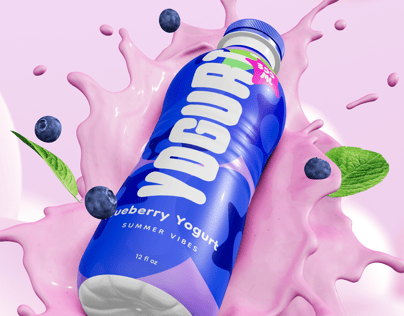 ProVisual — Bottle with Splash 3D mockup and 3D model - see every detail and customize online