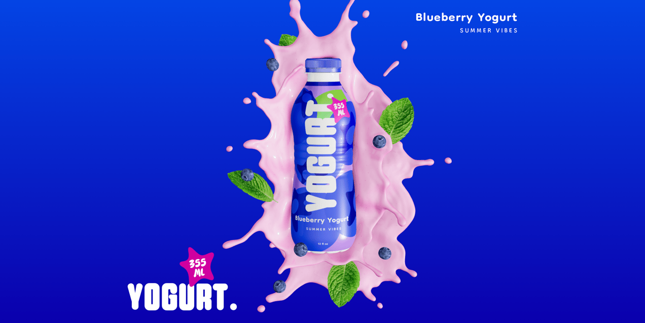 ProVisual — Bottle with Splash 3D mockup