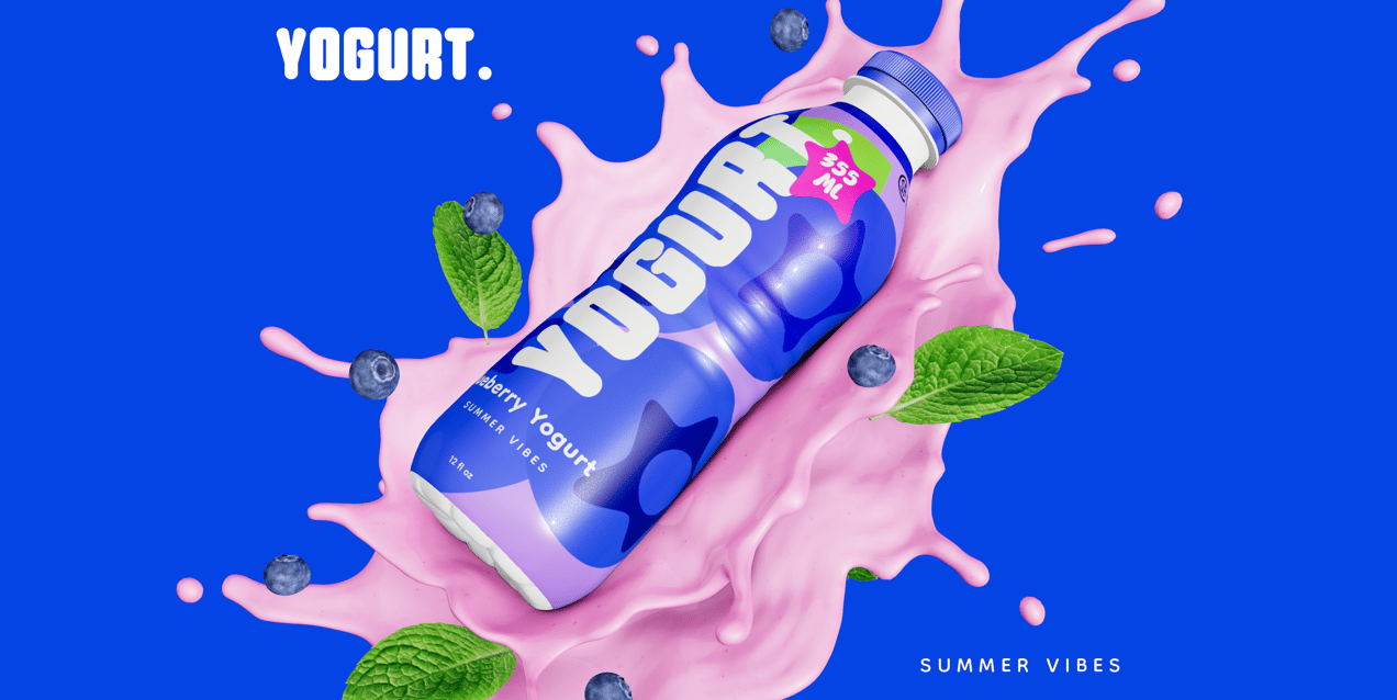 ProVisual — Bottle with Splash 3D mockup and 3D model - see every detail and customize online