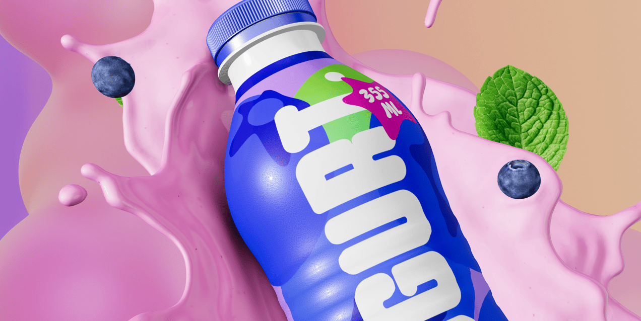 ProVisual — Bottle with Splash 3D mockup and 3D model - see every detail and customize online