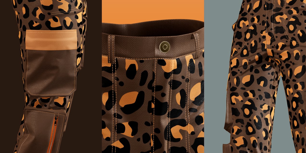 Woman's Jeans 3D mockup. Create presentations using Online Mockup Generator.