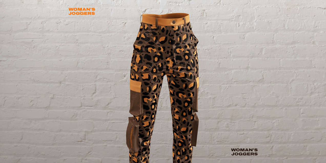 Woman's Jeans 3D mockup. Create presentations using Online Mockup Generator.