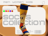 ProVisual — Over Half Sock 3D mockup and 3D model - create your perfect project online