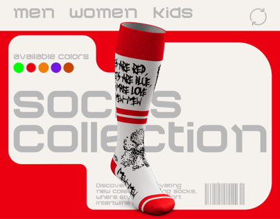 ProVisual — Over Half Sock 3D mockup and 3D model - create your perfect project online