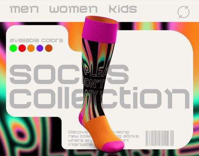 ProVisual — Over Half Sock 3D mockup and 3D model - create your perfect project online