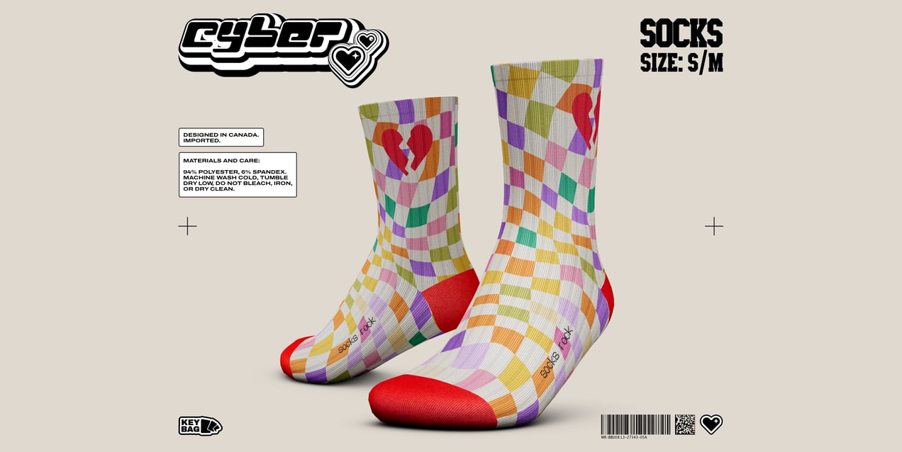 ProVisual —  Quarter Crew Sock 3D mockup and 3D model - explore every detail and customize online now