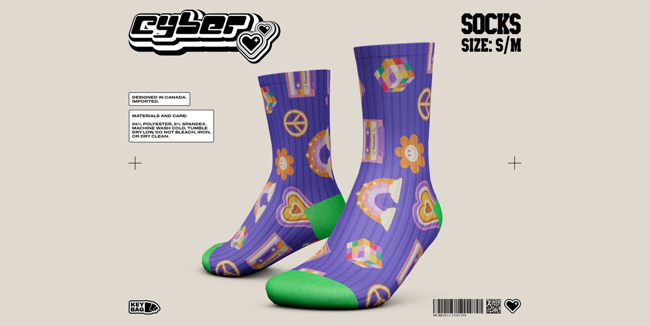 ProVisual —  Quarter Crew Sock 3D mockup and 3D model - explore every detail and customize online now