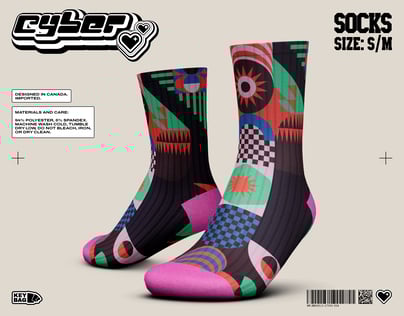 ProVisual — Quarter Crew Sock 3D mockup