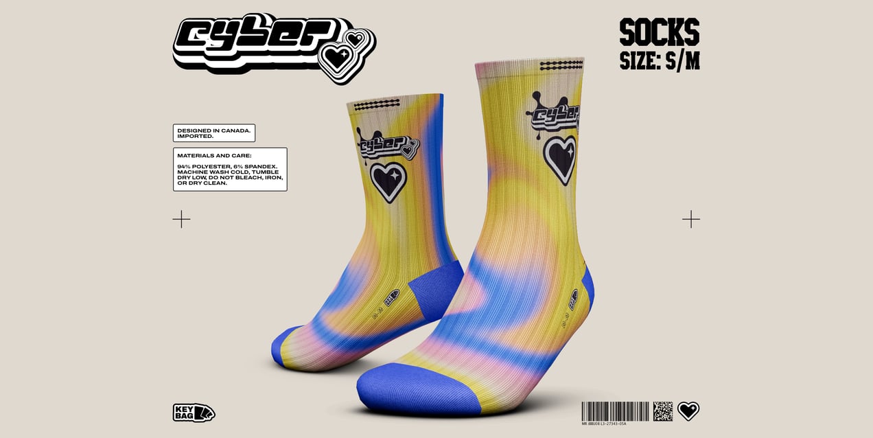 ProVisual —  Quarter Crew Sock 3D mockup and 3D model - explore every detail and customize online now