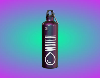ProVisual —  Aluminium Bottle with Carabiner 3D mockup and 3D model - explore every detail and customize online now
