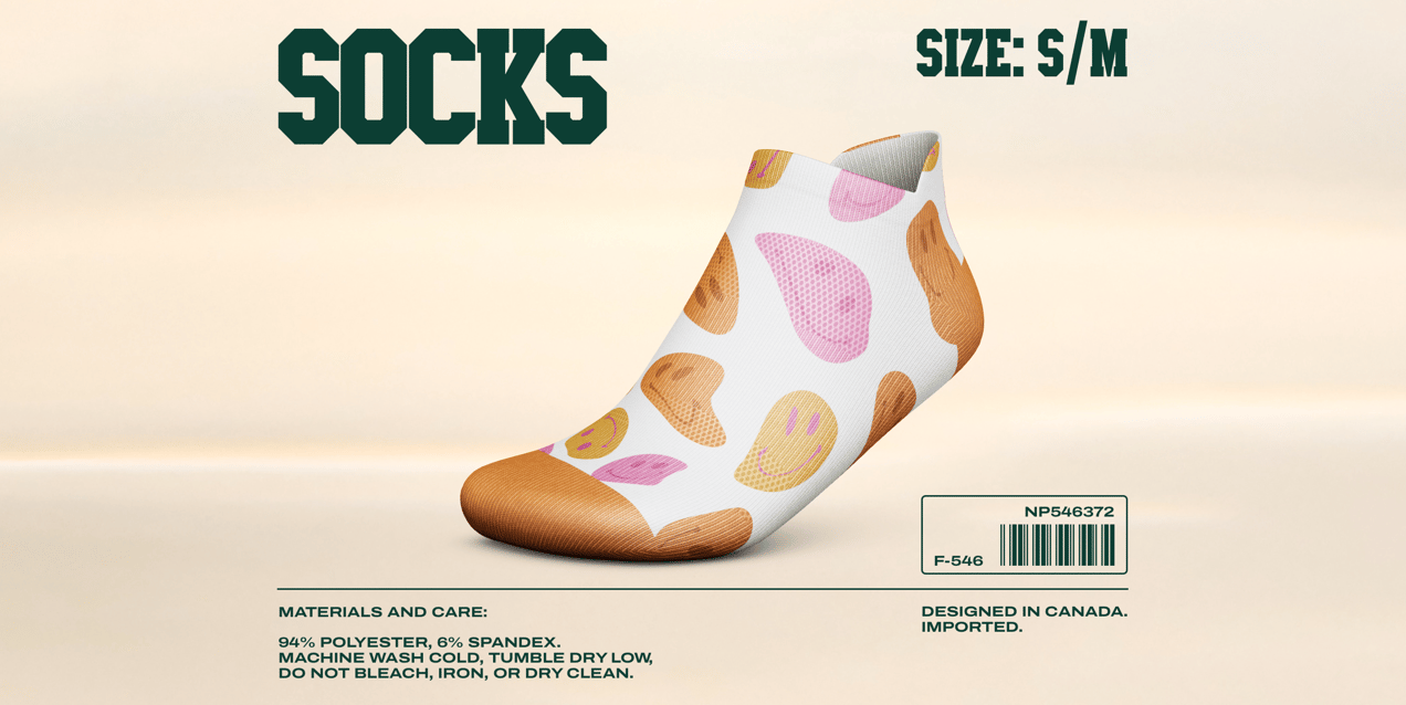ProVisual —   No Show Tab Sock 3D mockup and 3D model - see every detail and customize online
