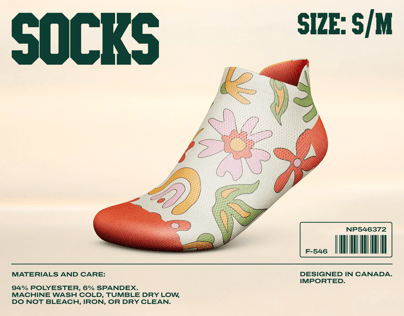 ProVisual —   No Show Tab Sock 3D mockup and 3D model - see every detail and customize online