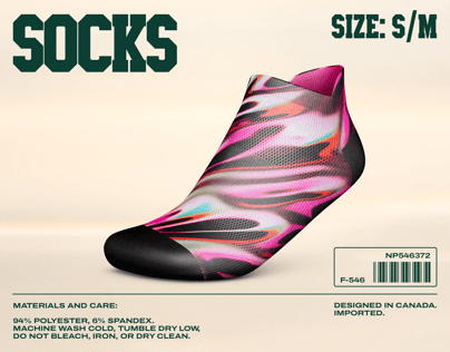 ProVisual —   No Show Tab Sock 3D mockup and 3D model - see every detail and customize online