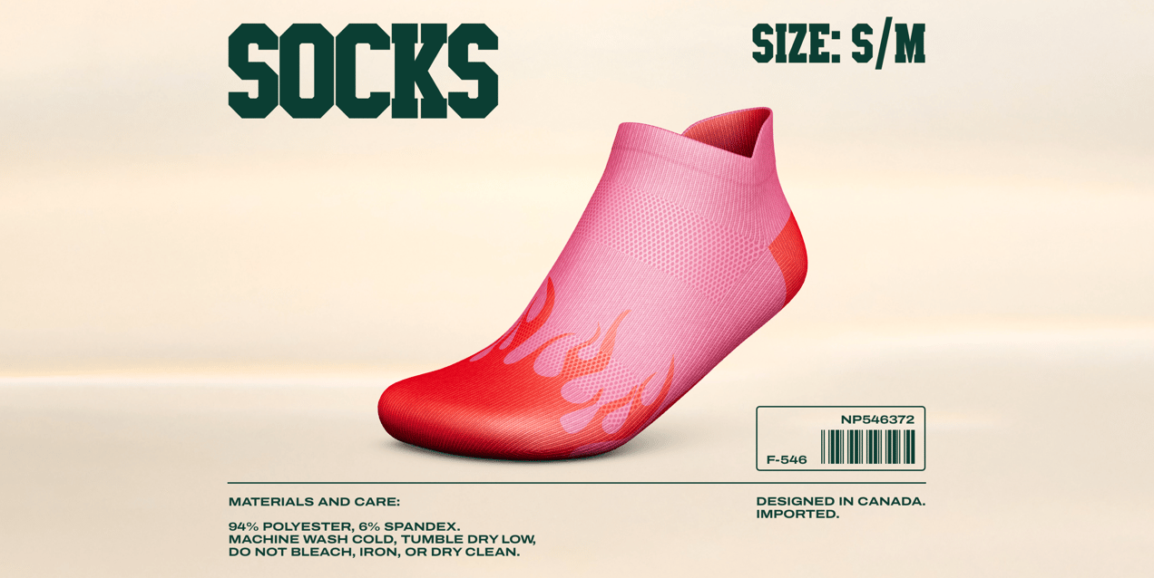 ProVisual — No Show Tab Sock 3D mockup