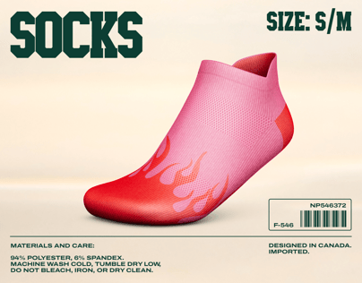 ProVisual — No Show Tab Sock 3D mockup