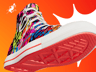 Free Sneaker Mockup 3D mockup. Create presentations using Online Mockup Generator.