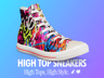 Free Sneaker Mockup 3D mockup. Create presentations using Online Mockup Generator.