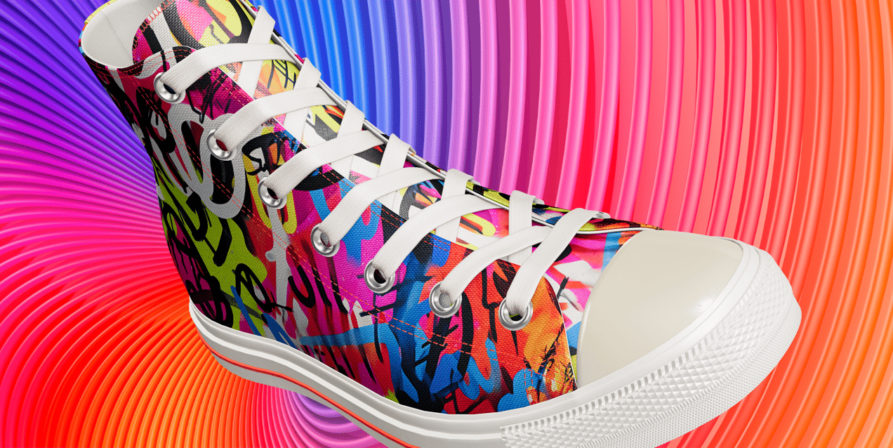 Free Sneaker Mockup 3D mockup. Create presentations using Online Mockup Generator.