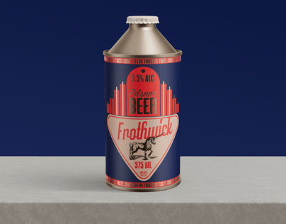 ProVisual —  Vintage Cone Top Can 3D mockup and 3D model - explore every detail and customize online now