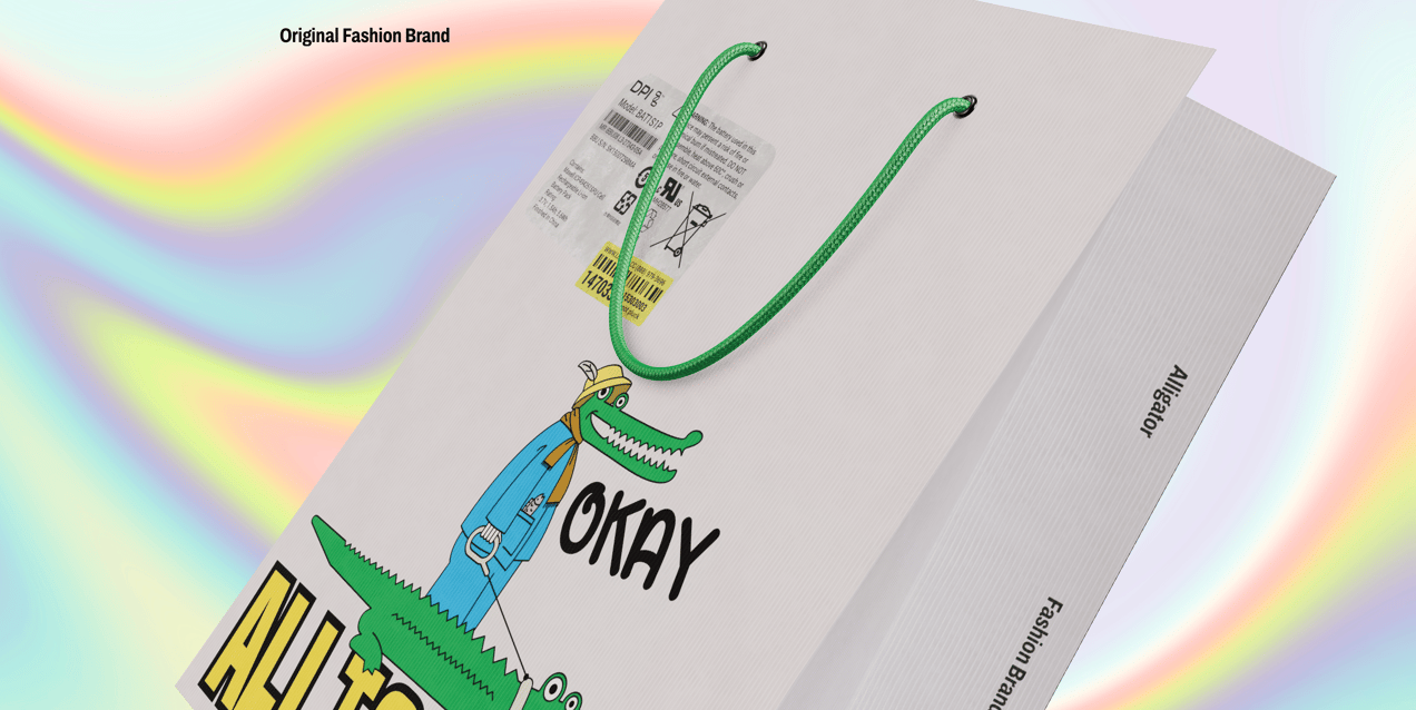 ProVisual — Paper Bag 3D mockup and 3D model - create your perfect project online
