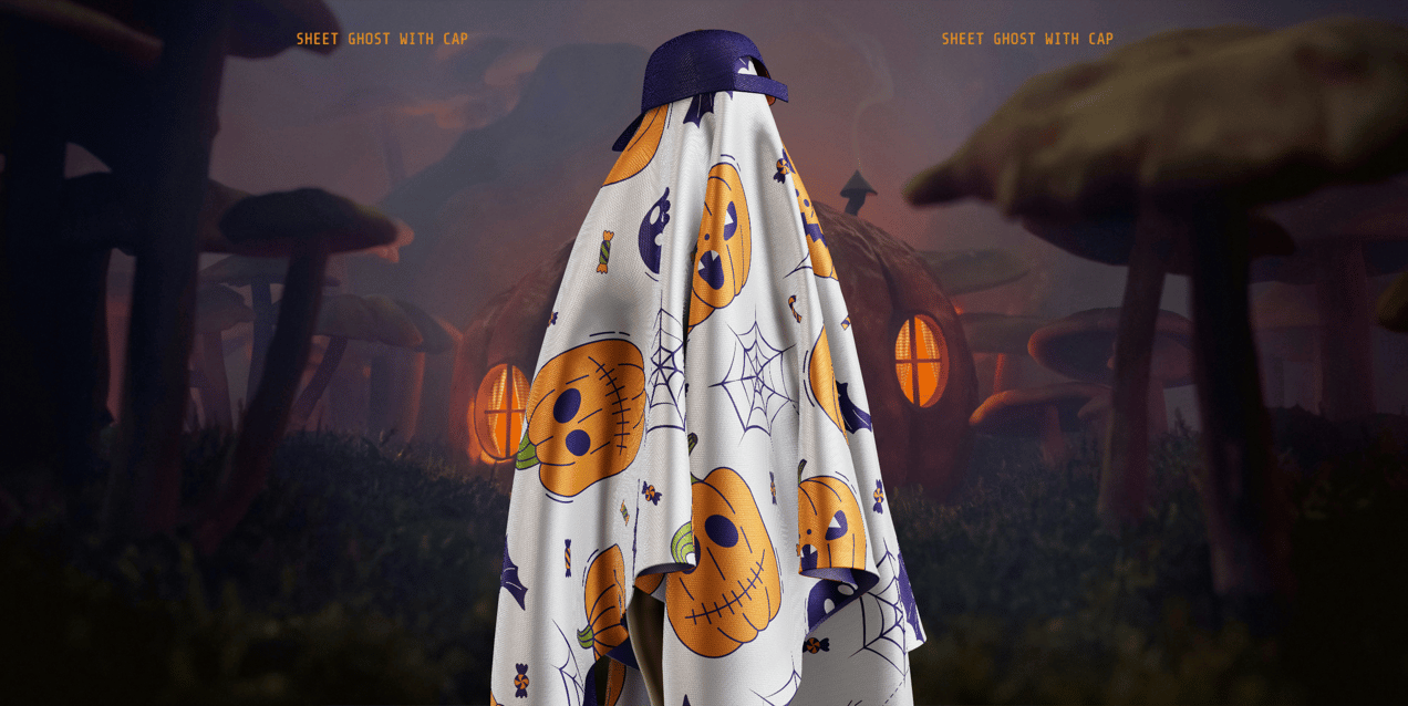 Free Sheet Ghost 3D mockup. Create presentations using Online Mockup Generator.