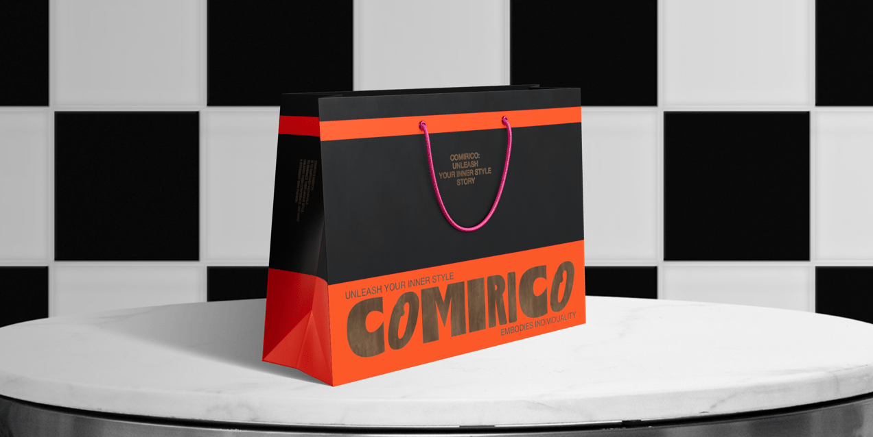 ProVisual —  Landscape Paper Bag 3D mockup and 3D model - see every detail and customize online