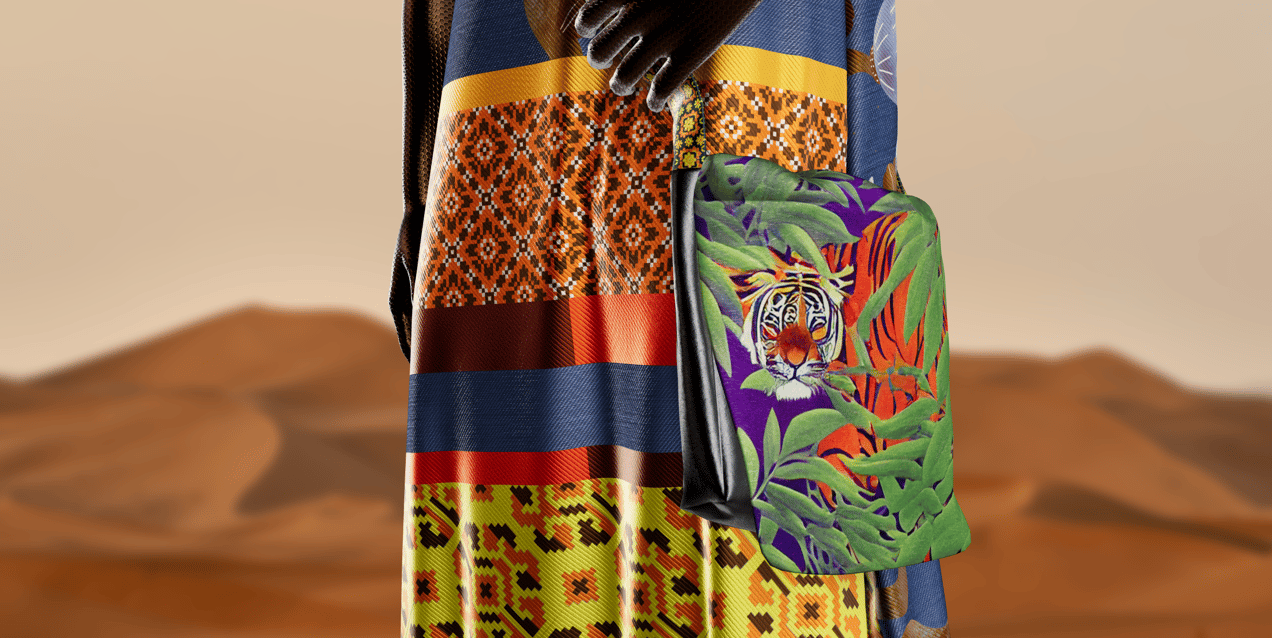 ProVisual — Character in Loose Trousers Overall with Bag 3D mockup and 3D model - create your perfect project online