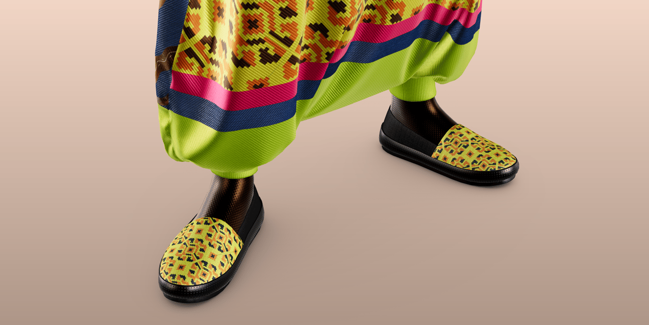 ProVisual — Character in Loose Trousers Overall with Bag 3D mockup and 3D model - create your perfect project online