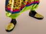 ProVisual — Character in Loose Trousers Overall with Bag 3D mockup and 3D model - create your perfect project online